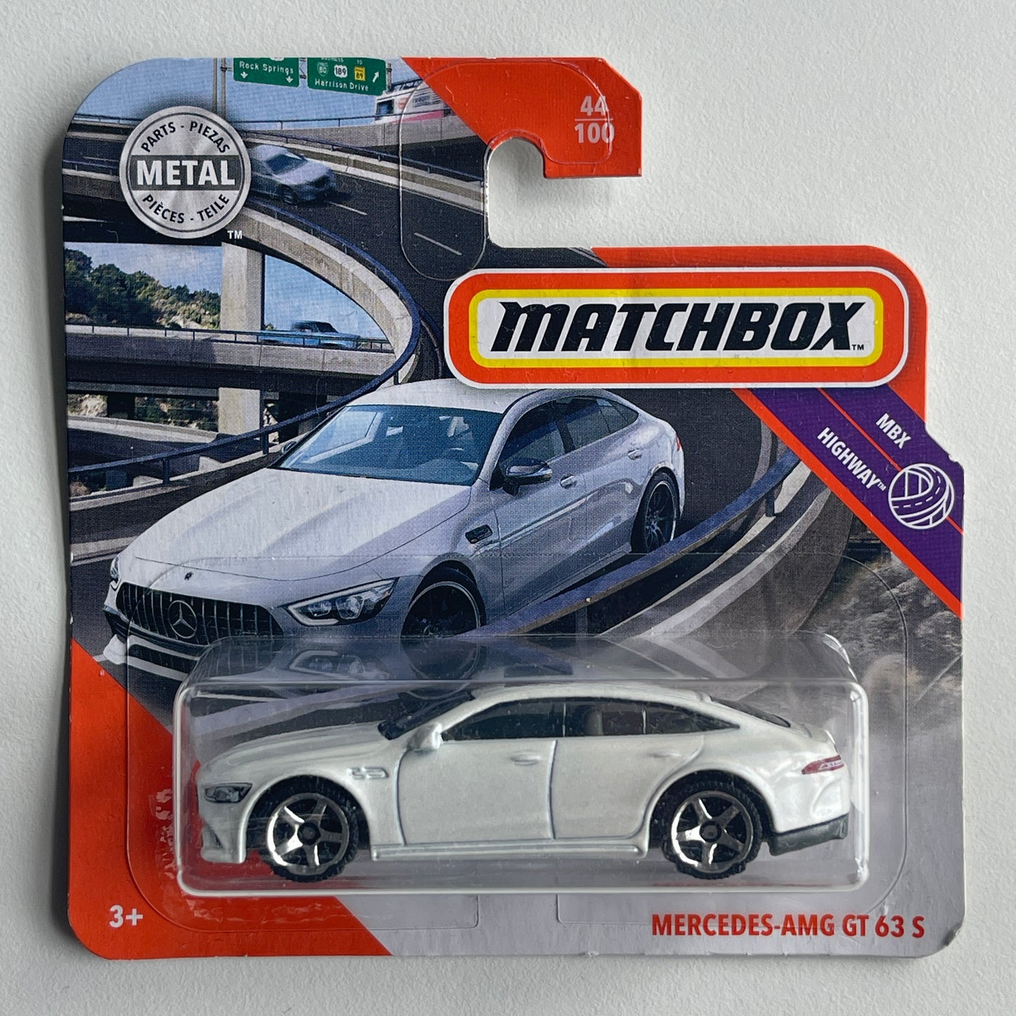 Matchbox Mercedes-AMG GT 63 S (White) Short Card (Damaged)