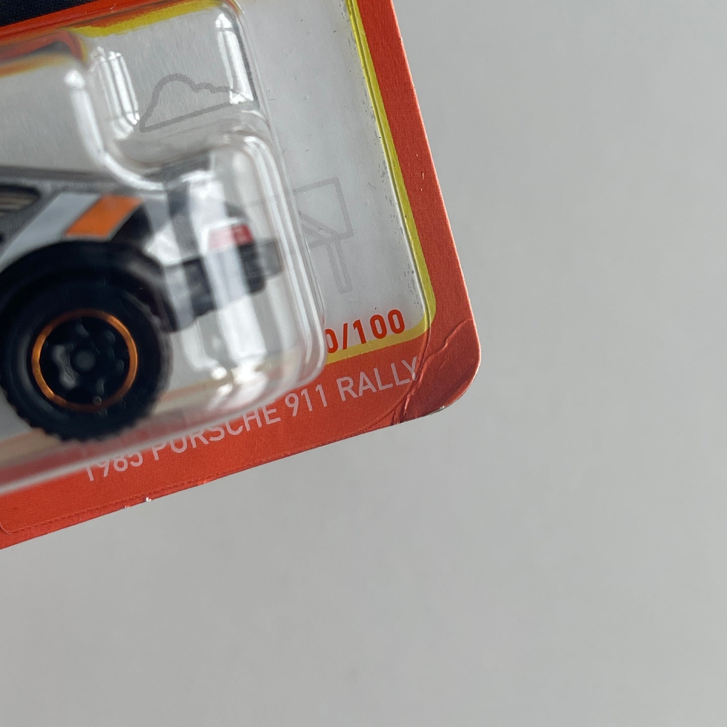 Matchbox 1985 Porsche 911 Rally (Grey) Short Card (Damaged)