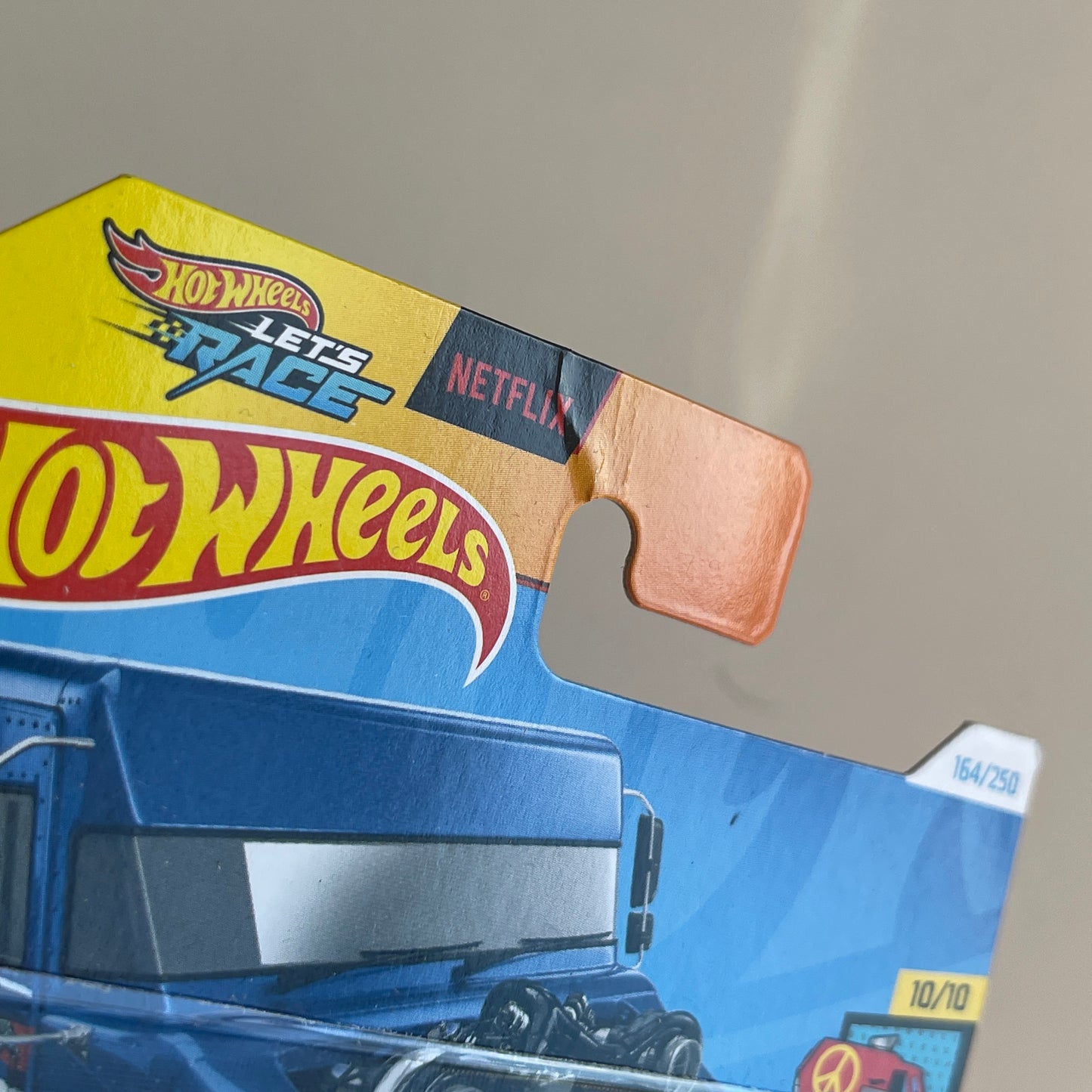 Hot Wheels Netflix Mailed It! (Blue) Short Card (Damaged) HW Art Cars 164/250