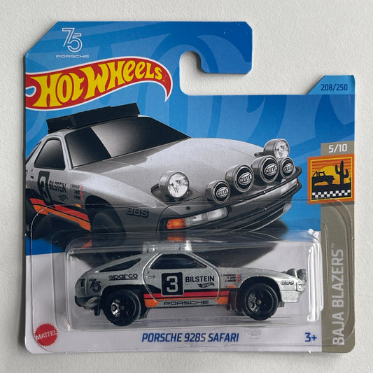 Hot Wheels Porsche 928S Safari (Grey) Short Card (Damaged) Baja Blazers 208/250