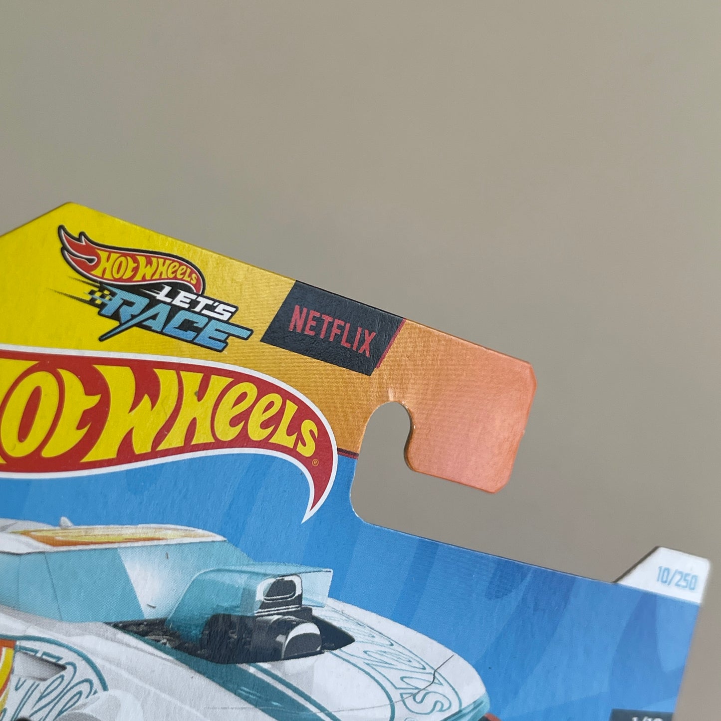 Hot Wheels Netflix Mod Speeder (White) Short Card (Damaged) HW Modified 10/250