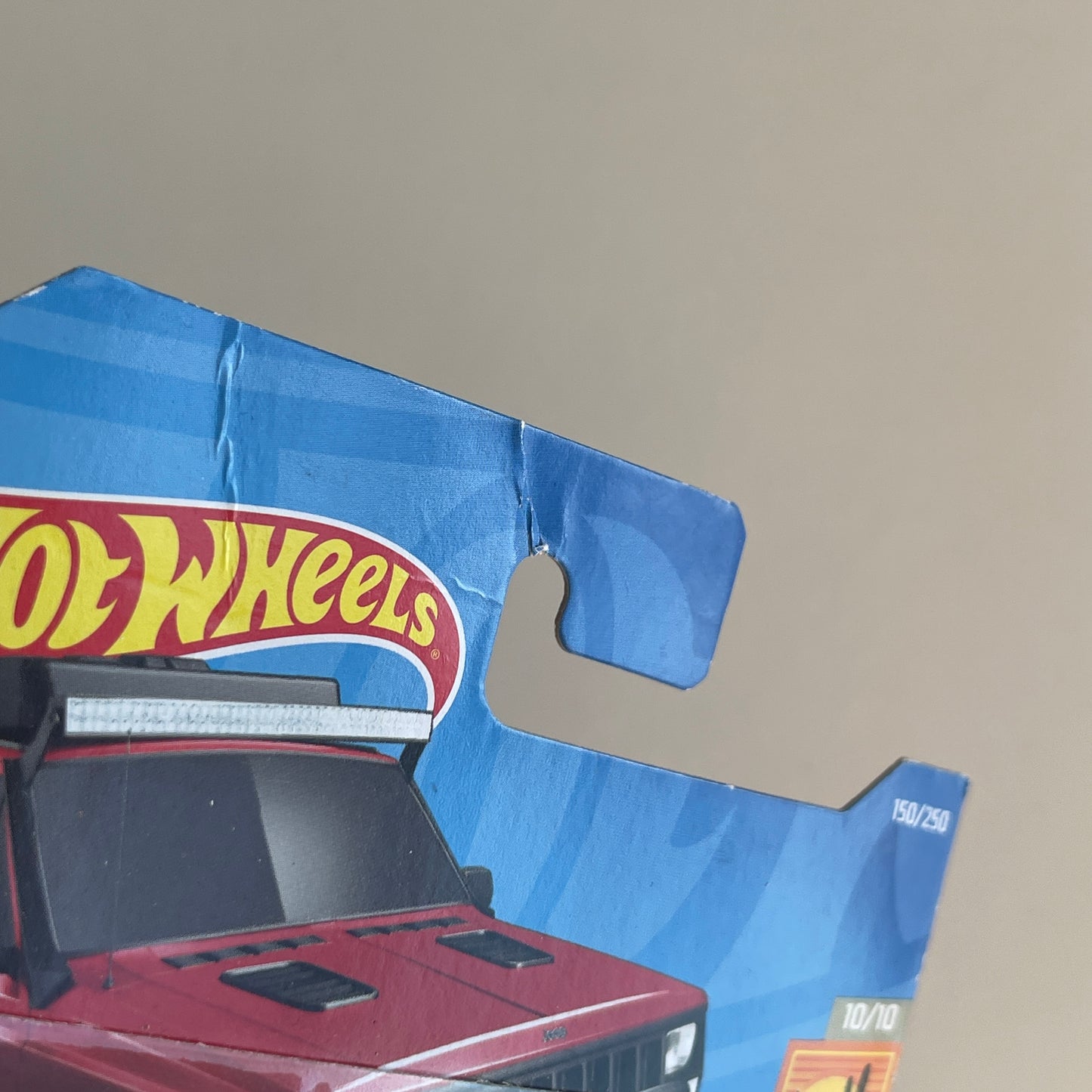 Hot Wheels '95 Jeep Cherokee (Red) Short Card (Damaged) Baja Blazers 150/250