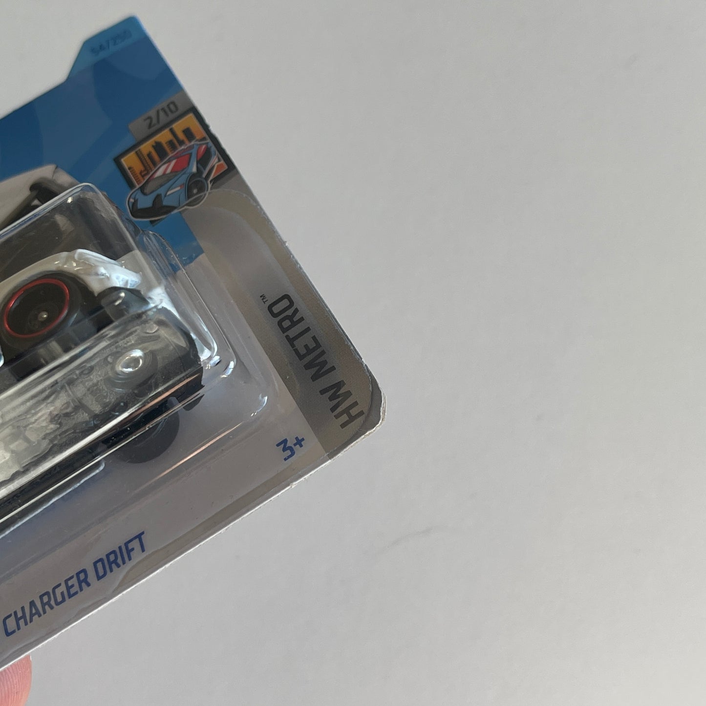 Hot Wheels Dodge Charger Drift (White) Short Card (Damaged) HW Metro 54/250