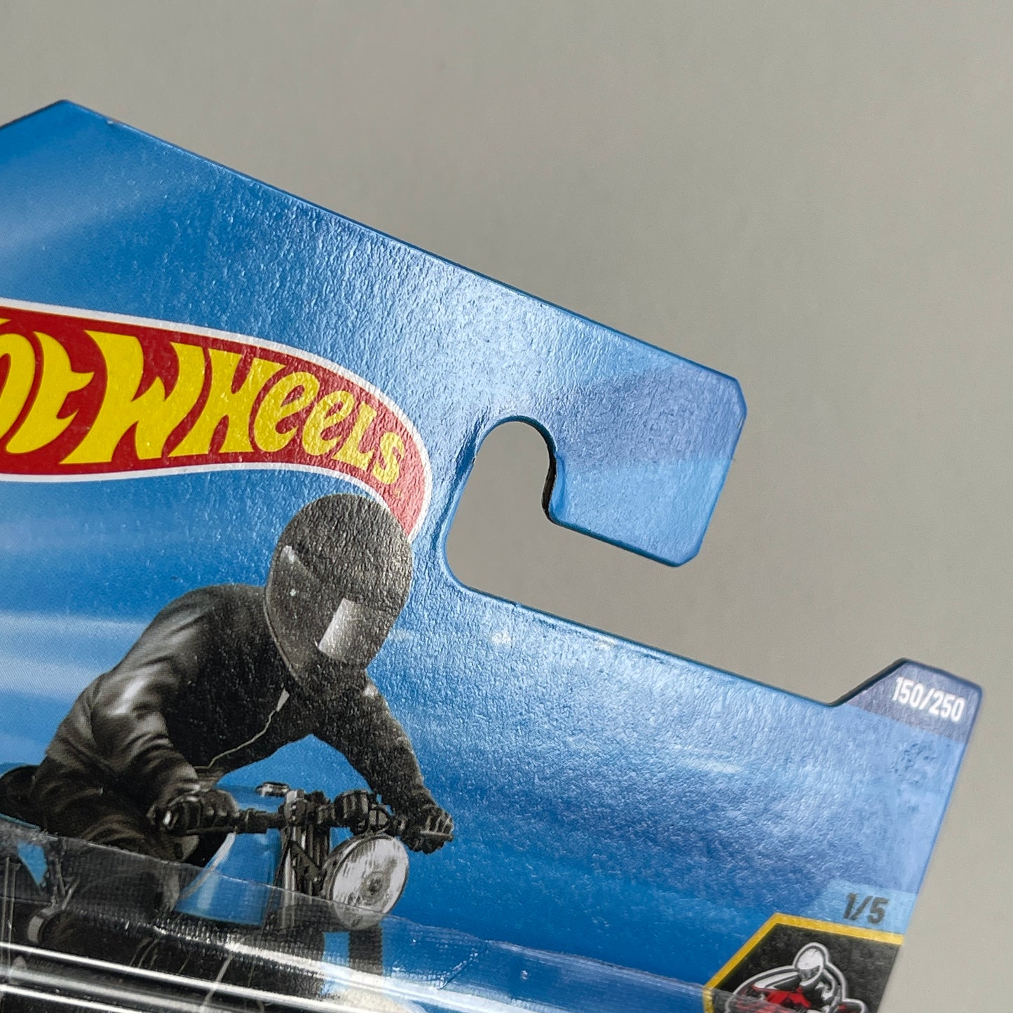 Hot Wheels Honda CB750 Cafe (Black/Blue) Short Card (Damaged) Moto 150/250