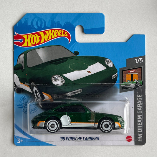 Hot Wheels '96 Porsche Carrera (Green) Short Card HW Dream Garage 16/250