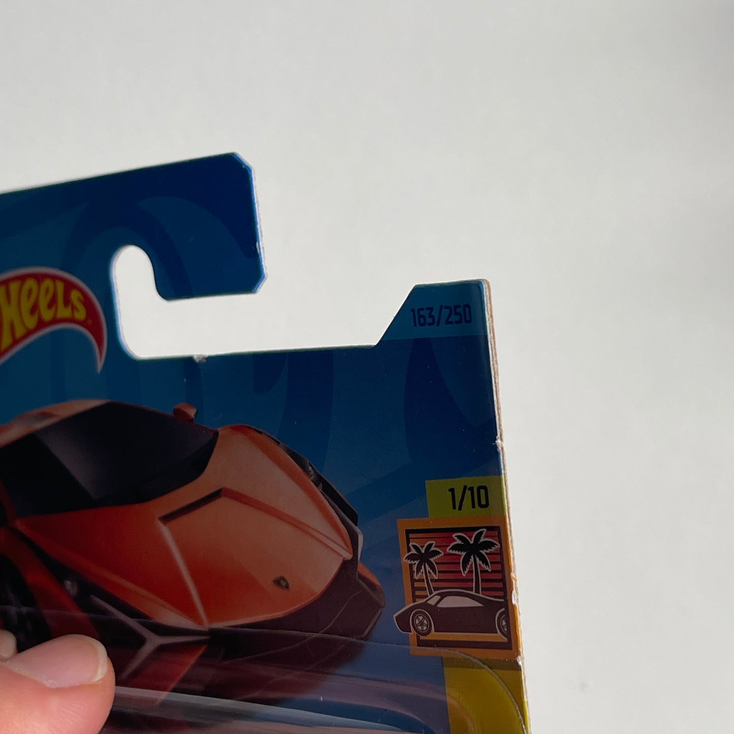 Hot Wheels Lamborghini Sian FKP 37 (Orange) Short Card (Damaged) HW Exotics 163/250