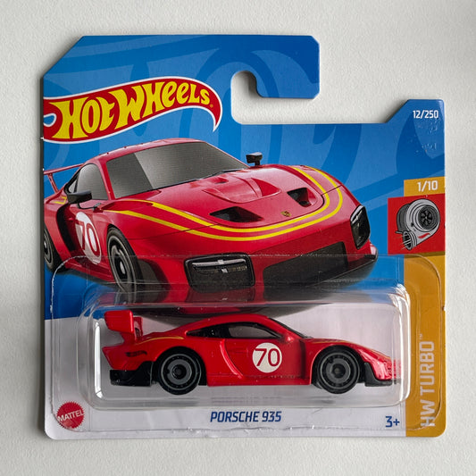 Hot Wheels Porsche 935 (Red) Short Card (Damage) HW Turbo 12/250