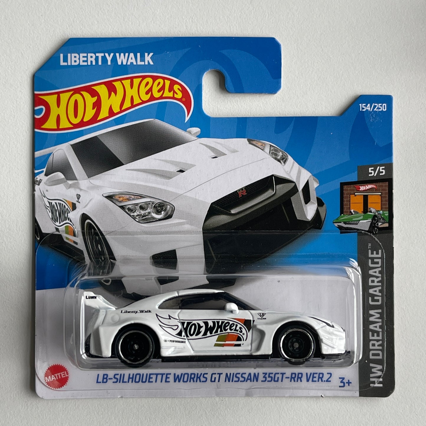 Hot Wheels LB-Silhouette Works GT Nissan 35GT-RR Ver.2 (White) Short Card HW Dream Garage 154/250