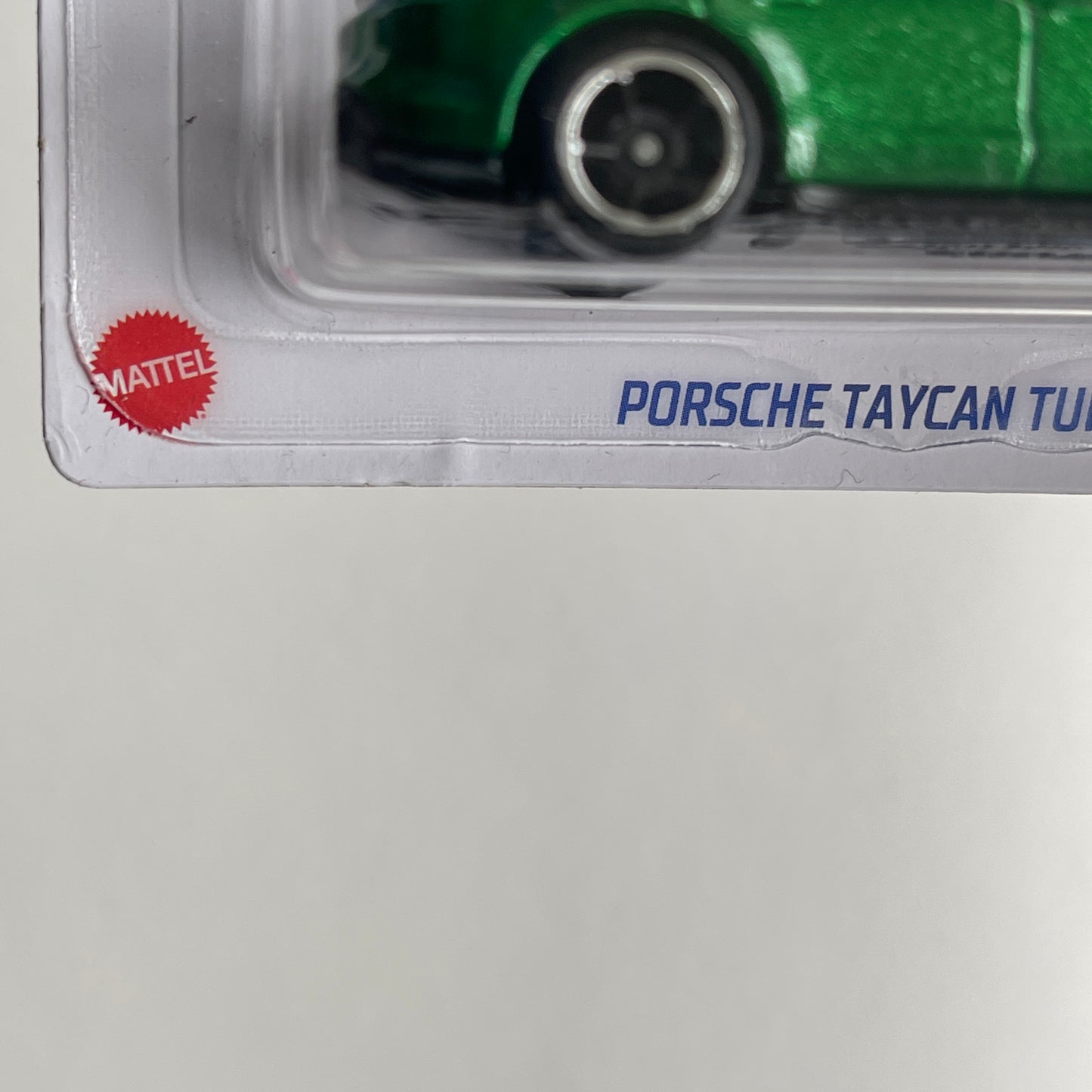 Hot Wheels Porsche Taycan Turbo S (Green) Short Card (Damage) Factory Fresh 149/250