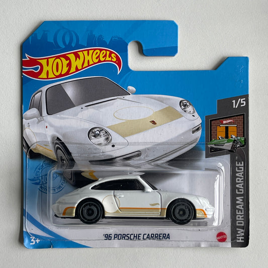 Hot Wheels '96 Porsche Carrera (White) Short Card (Damaged) HW Dream Garage 16/250