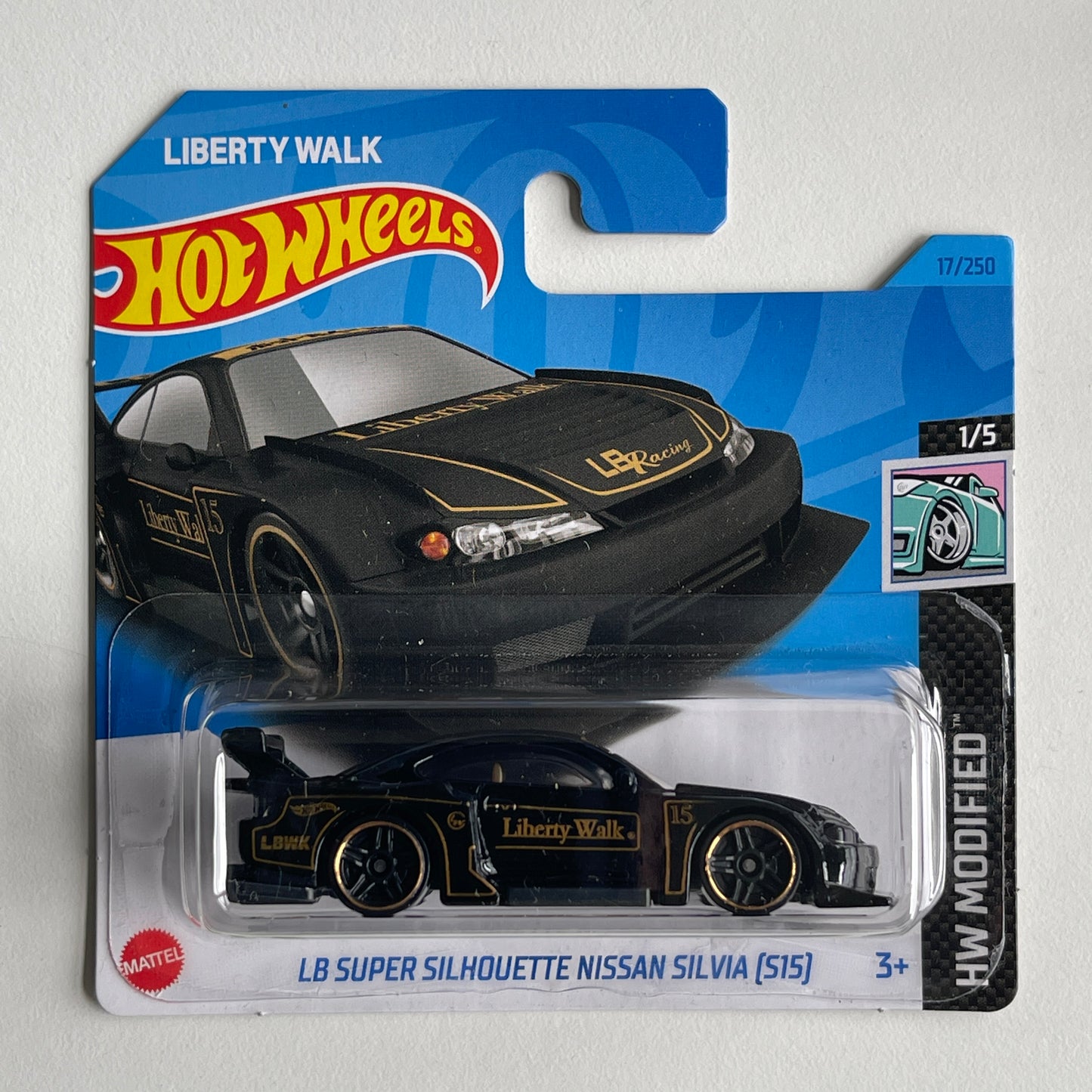 Hot Wheels LB Super Silhouette Nissan Silvia (Black) Short Card HW Modified 17/250