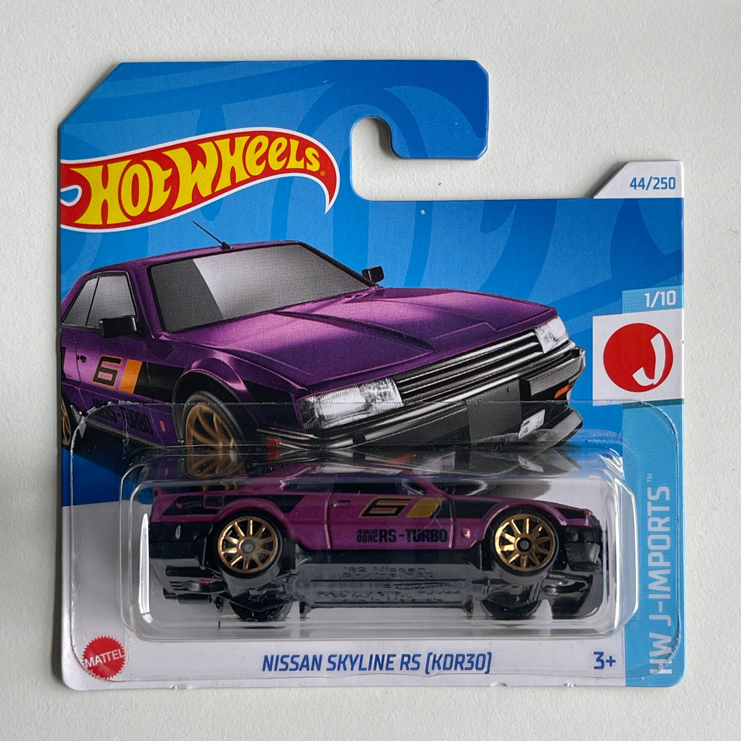 Hot Wheels Nissan Skyline RS (KDR30) (Purple) Short Card (Damaged) HW J-Imports 44/250