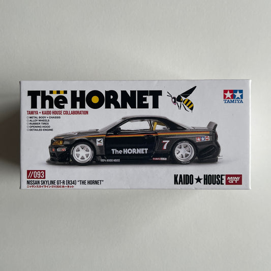 MiniGT KAIDO HOUSE Nissan Skyline GT-R (R34) TAMIYA "The Hornet" (Opened)