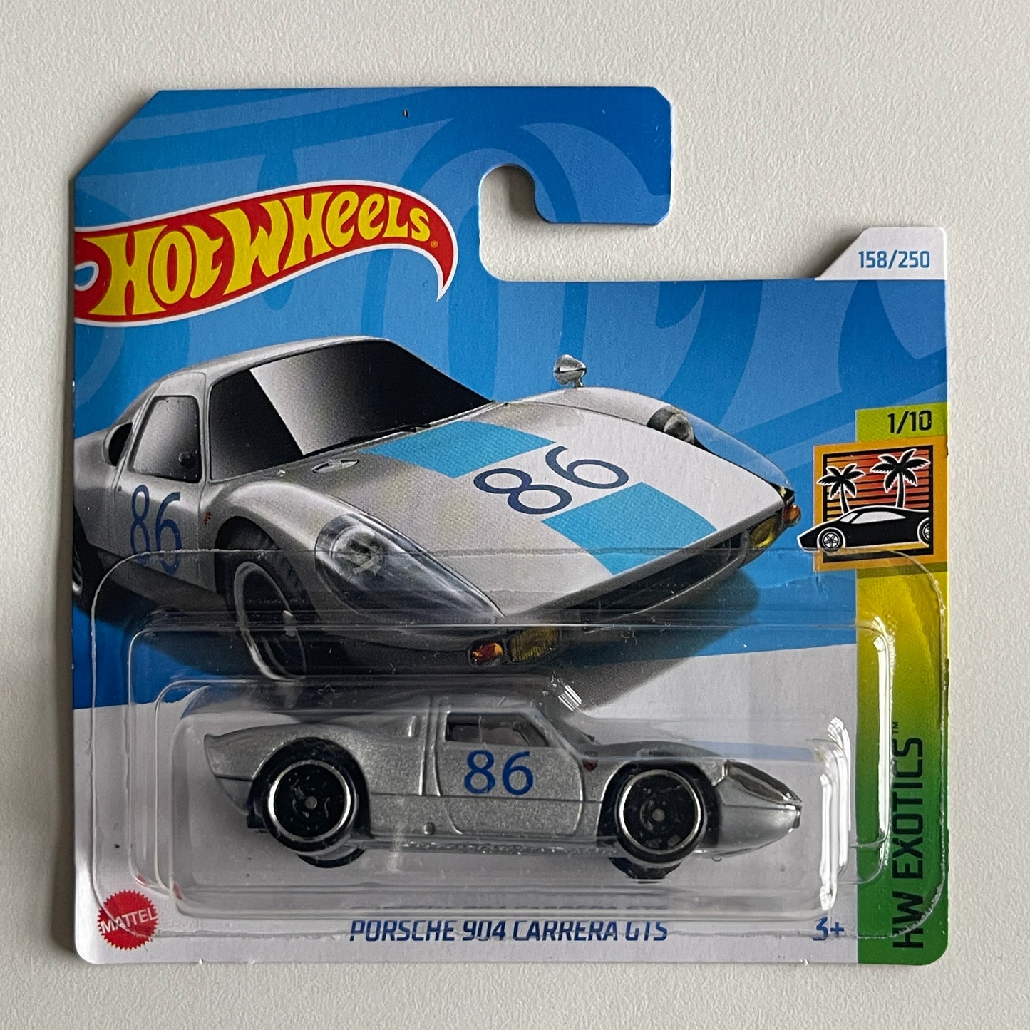 Hot Wheels Porsche 904 Carrera GTS (Grey) Short Card (Damaged) HW Exotics 158/250