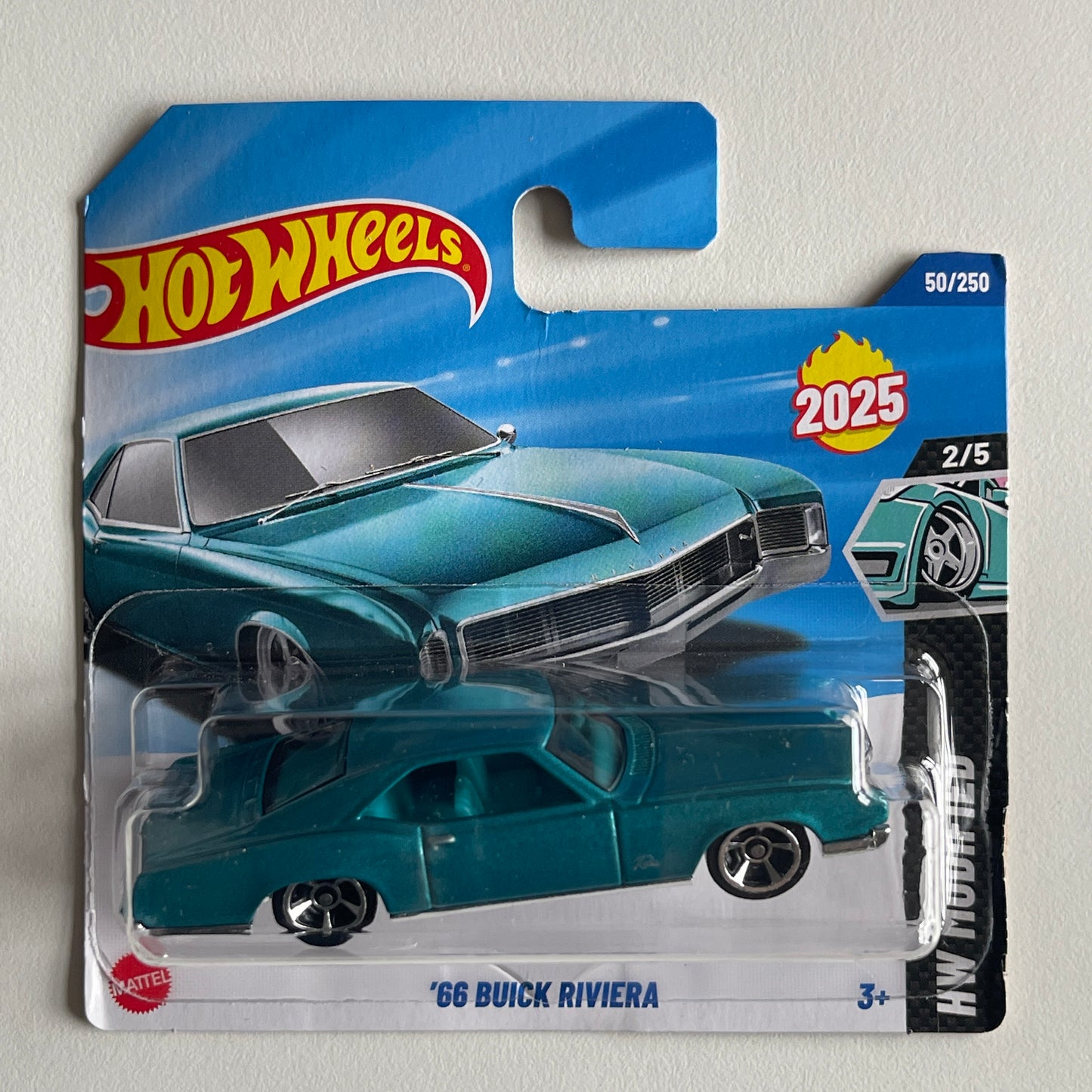 Hot Wheels '66 Buick Riviera (Green) Short Card (Damaged) HW Modified 50/250