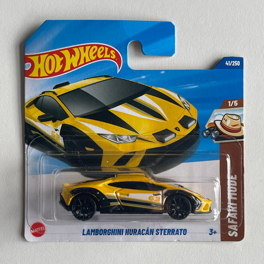Hot Wheels Lamborghini Huracan Sterrato (Yellow) Short Card (Damaged) Safari Mode 41/250