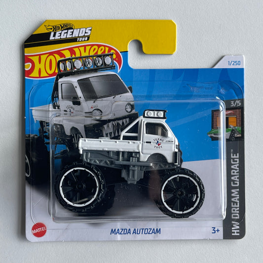 Hot Wheels Mazda Autozam (White) Short Card HW Dream Garage 1/250