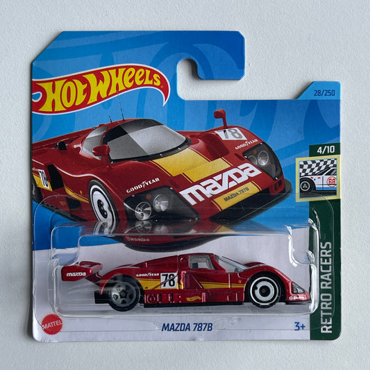 Hot Wheels Mazda 787B (Red) Short Card (Damaged) Retro Racers 28/250