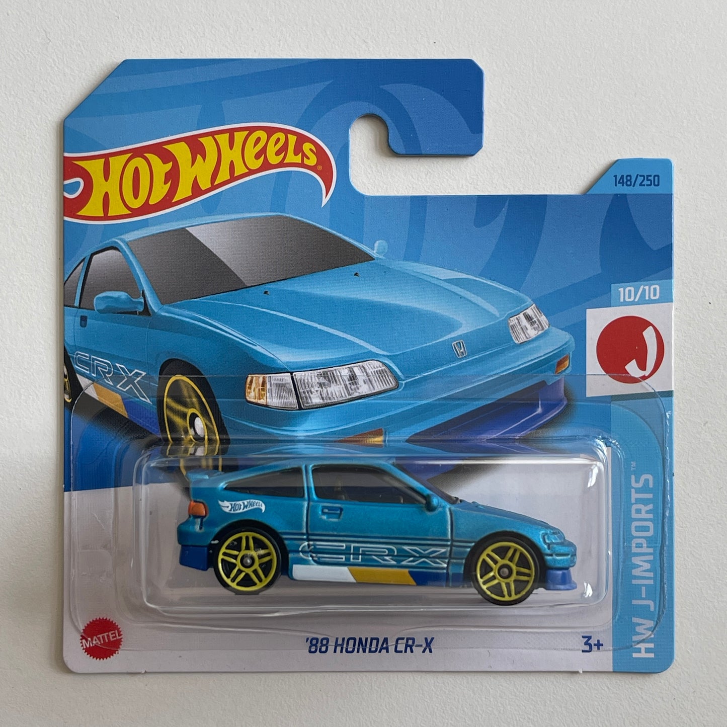 Hot Wheels '88 Honda CR-X (Blue) Short Card HW J-Imports 148/250