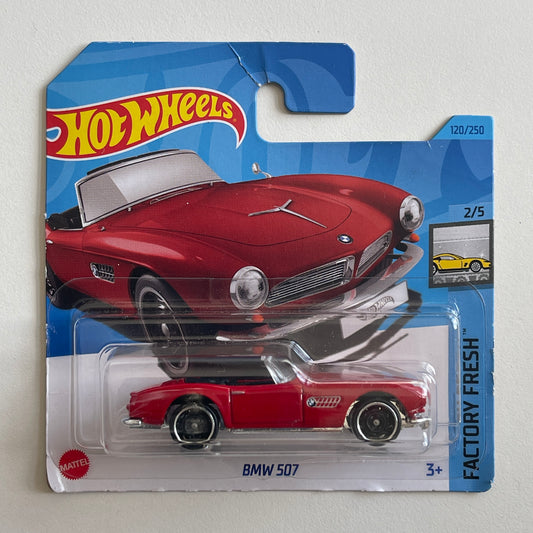 Hot Wheels BMW 507 (Red) Short Card (Damaged) Factory Fresh 120/250