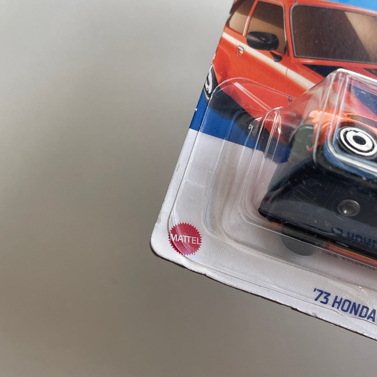 Hot Wheels '73 Honda Civic Custom (Orange) Short Card (Damaged) HW J-Imports 117/250