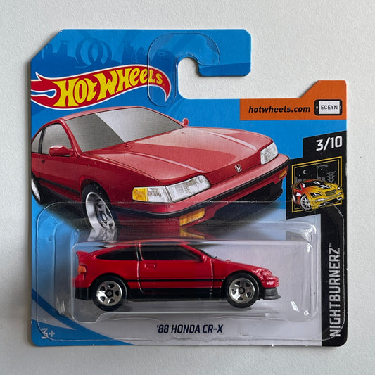 Hot Wheels '88 Honda CR-X (Red) Short Card Nightburnerz 49/250