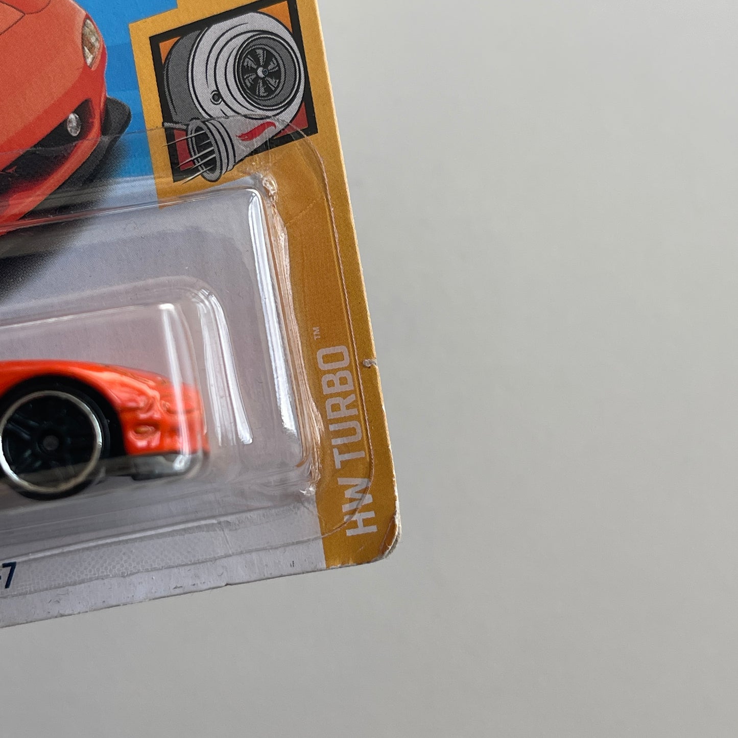 Hot Wheels '95 Mazda RX7 (Mazdaspeed Orange) Short Card (Damaged) HW Turbo 43/250