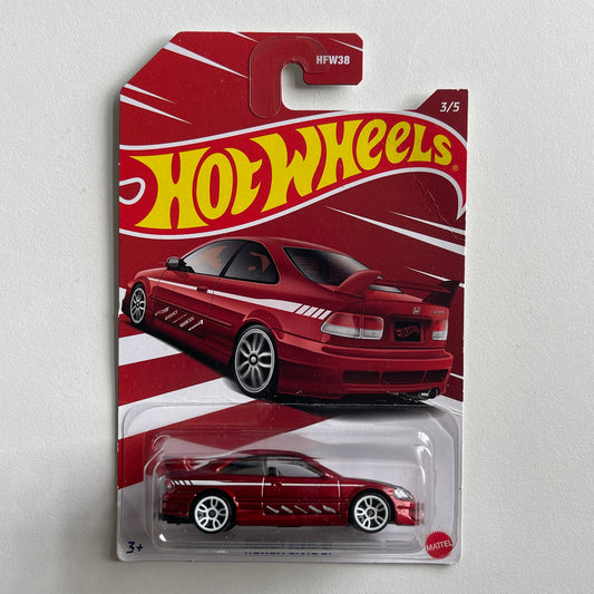 Hot Wheels Honda Civic SI (Red) Long Card (Damaged) Honda Series 3/5