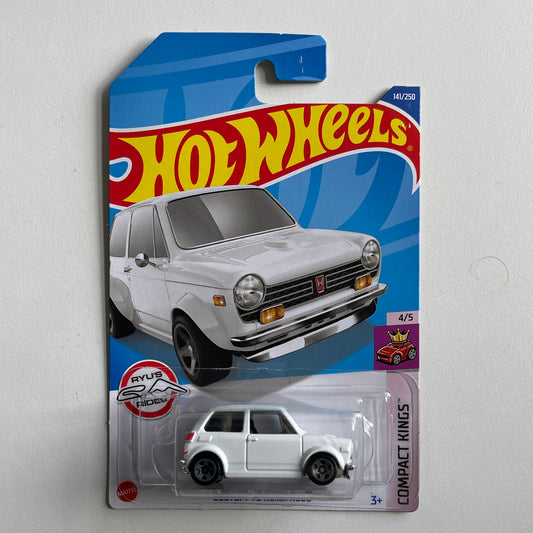 Hot Wheels Custom '70 Honda N600 (White) Long Card Compact Kings 141/250