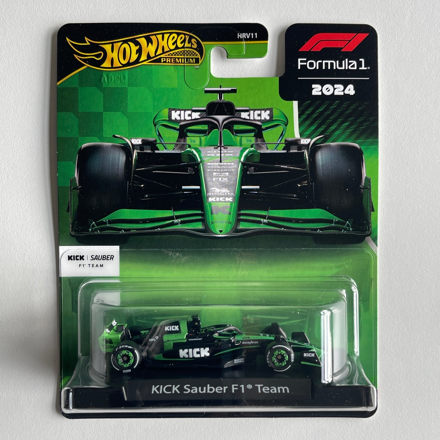 Hot Wheels [2024 Formula 1] KICK Sauber F1 Team (#77) (Valtteri Bottas) (Damaged)