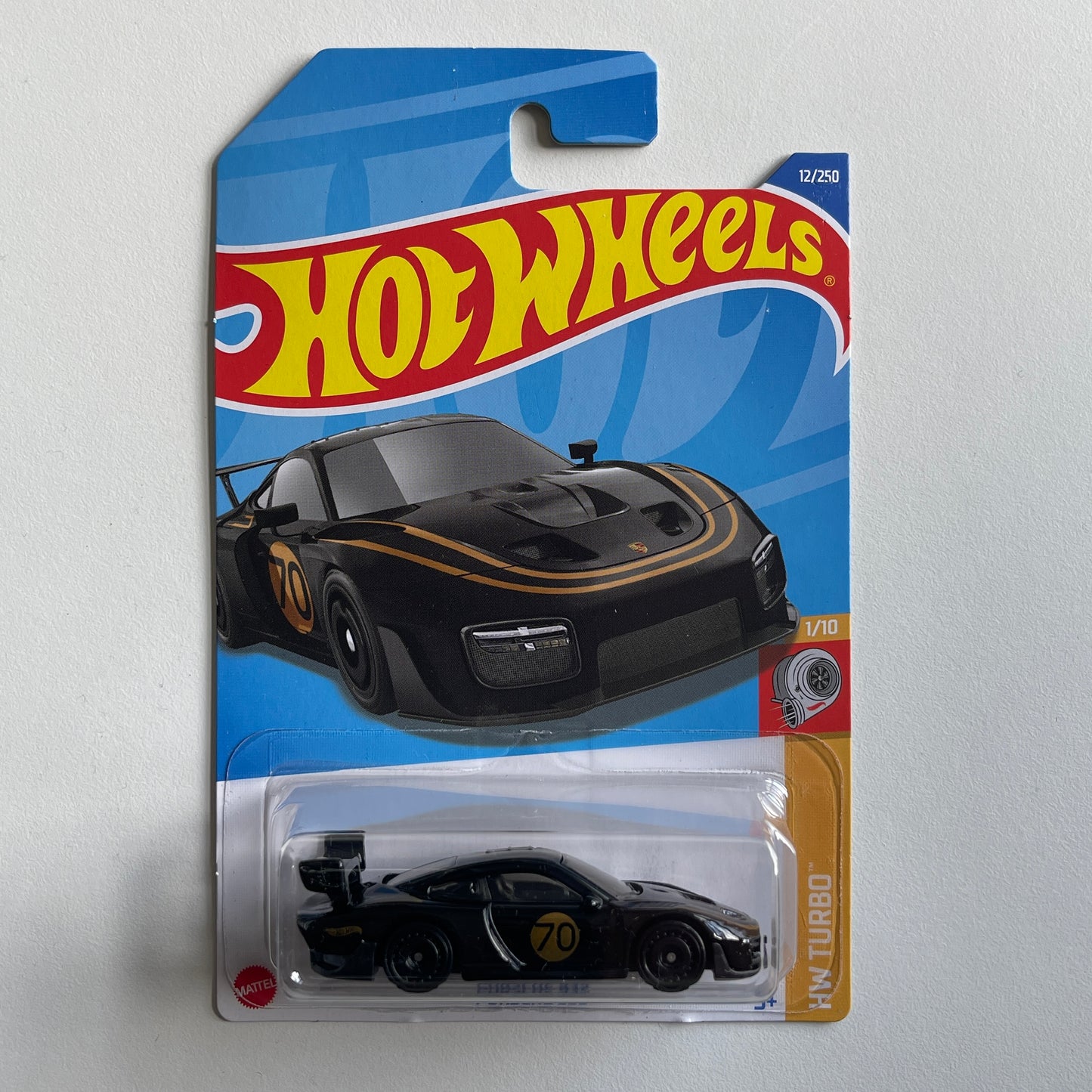 Hot Wheels Porsche 935 (Black) Long Card HW Turbo 12/250