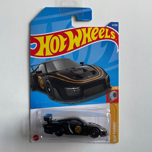 Hot Wheels Porsche 935 (Black) Long Card (Damage) HW Turbo 12/250