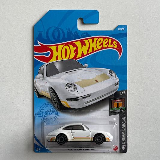 Hot Wheels '96 Porsche Carrera (White) Long Card (Damaged) HW Dream Garage 16/250