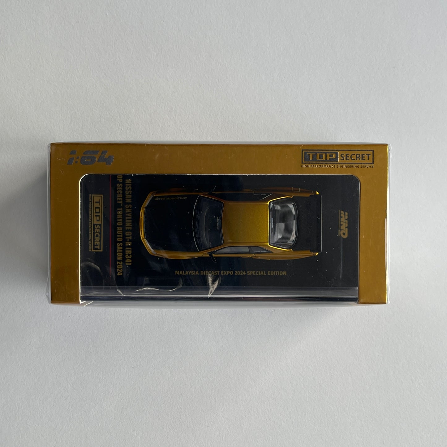 Inno64 Nissan Skyline GT-R (R34) Top Secret Tokyo Auto Salon 2024 Malysia Diecast Expo 2024 Special Edition