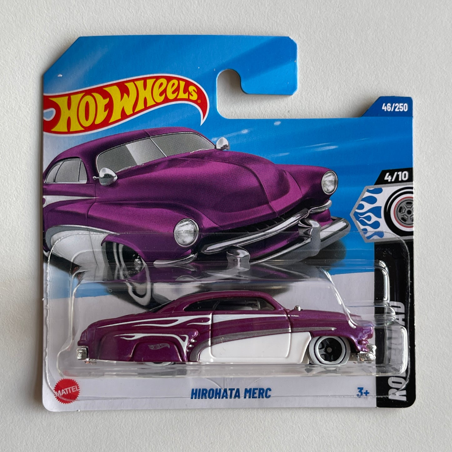 Hot Wheels Hirohata Merc (Purple) Short Card (Damaged) Rod Squad 46/250