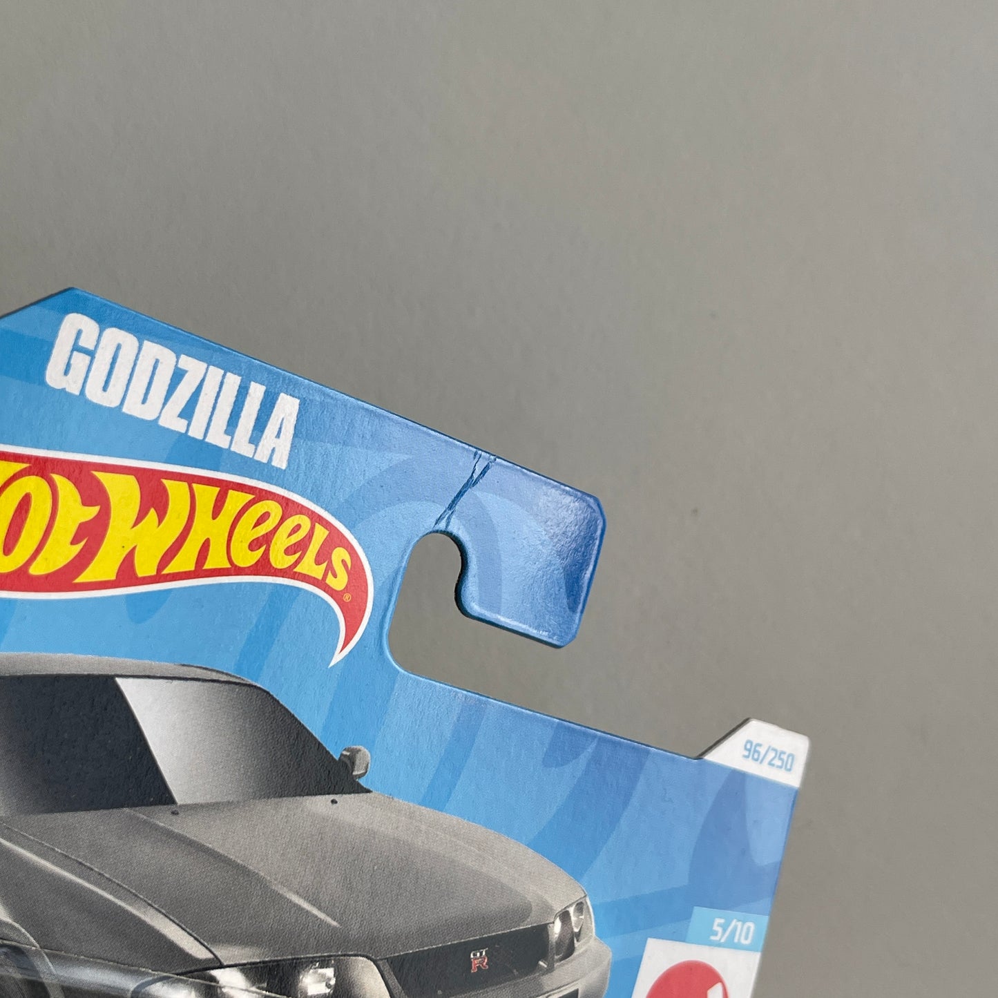 Hot Wheels Godzilla Nissan Skyline GT-R [BCNR33] (Grey) Short Card (Damaged) HW J-Imports 96/250