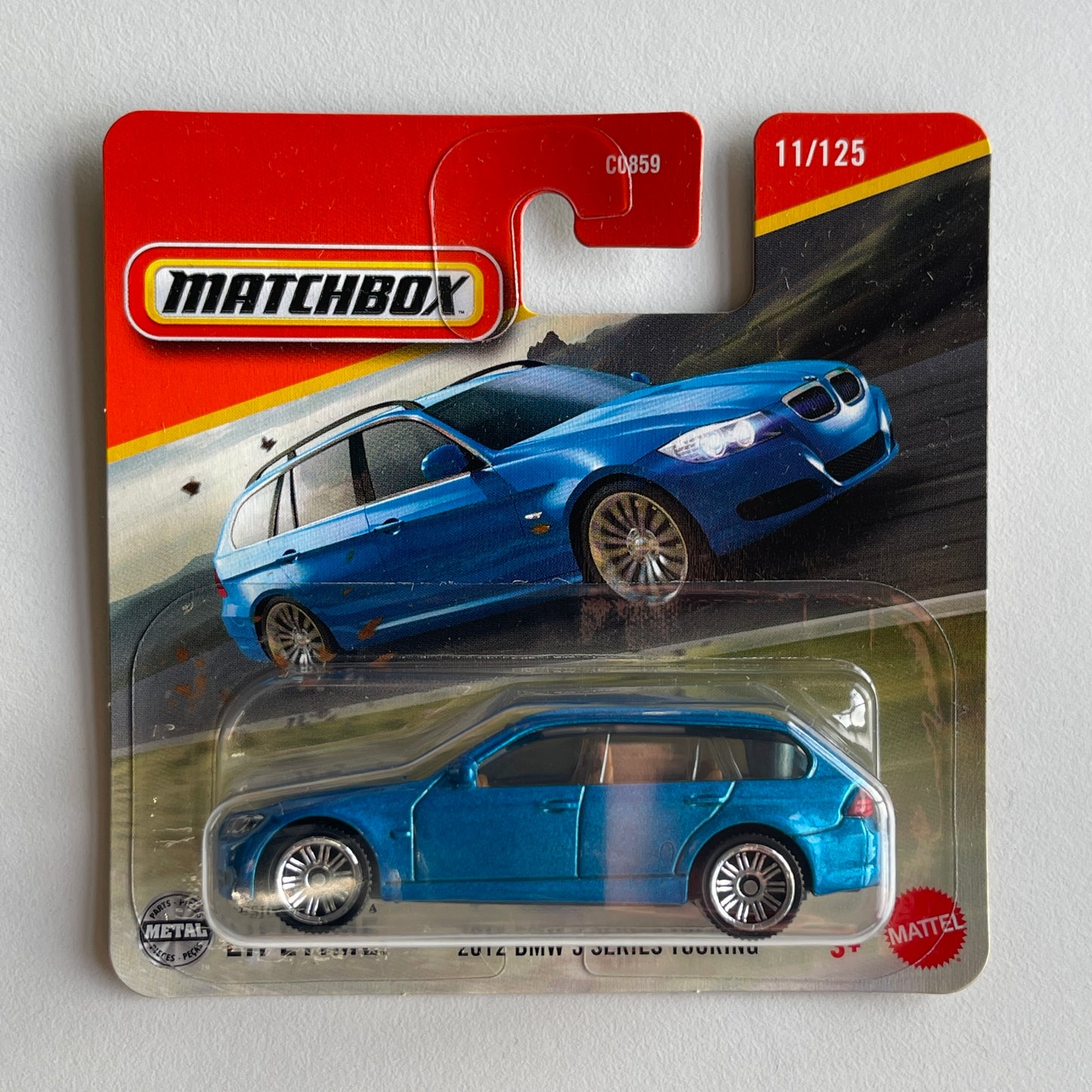 Matchbox 2012 BMW 3 Series Touring (Blue) Short Card