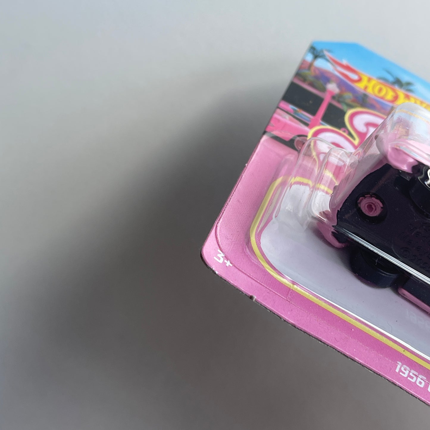 Hot Wheels Barbie The Movie 1956 Corvette (Pink) Short Card (Damaged) Alternative Card