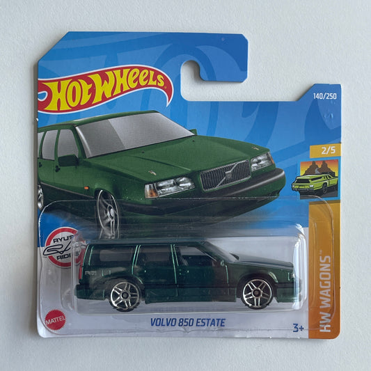 Hot Wheels Volvo 850 Estate (Green) Short Card (Damaged) HW Wagons 140/250