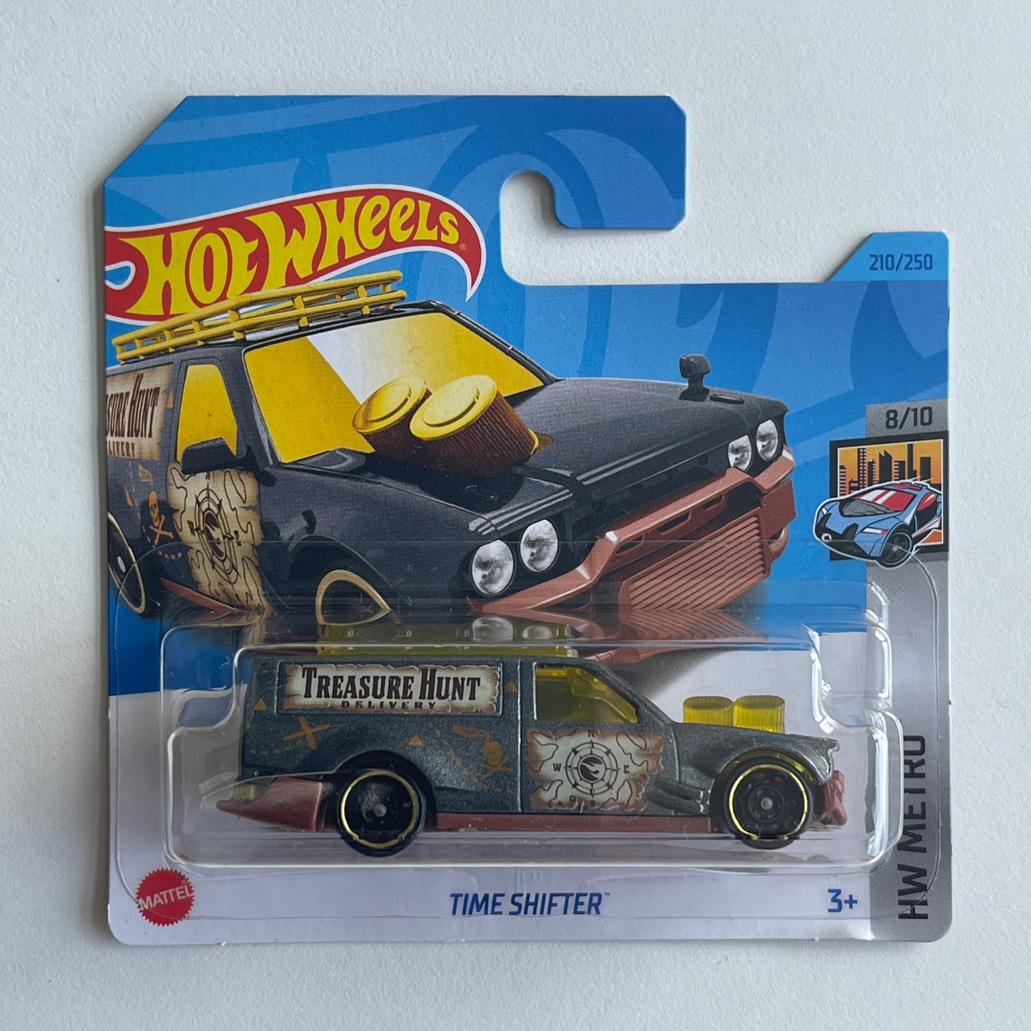 Hot Wheels Time Shifter (Grey) Short Card (Damaged) HW Metro 210/250 Treasure Hunt