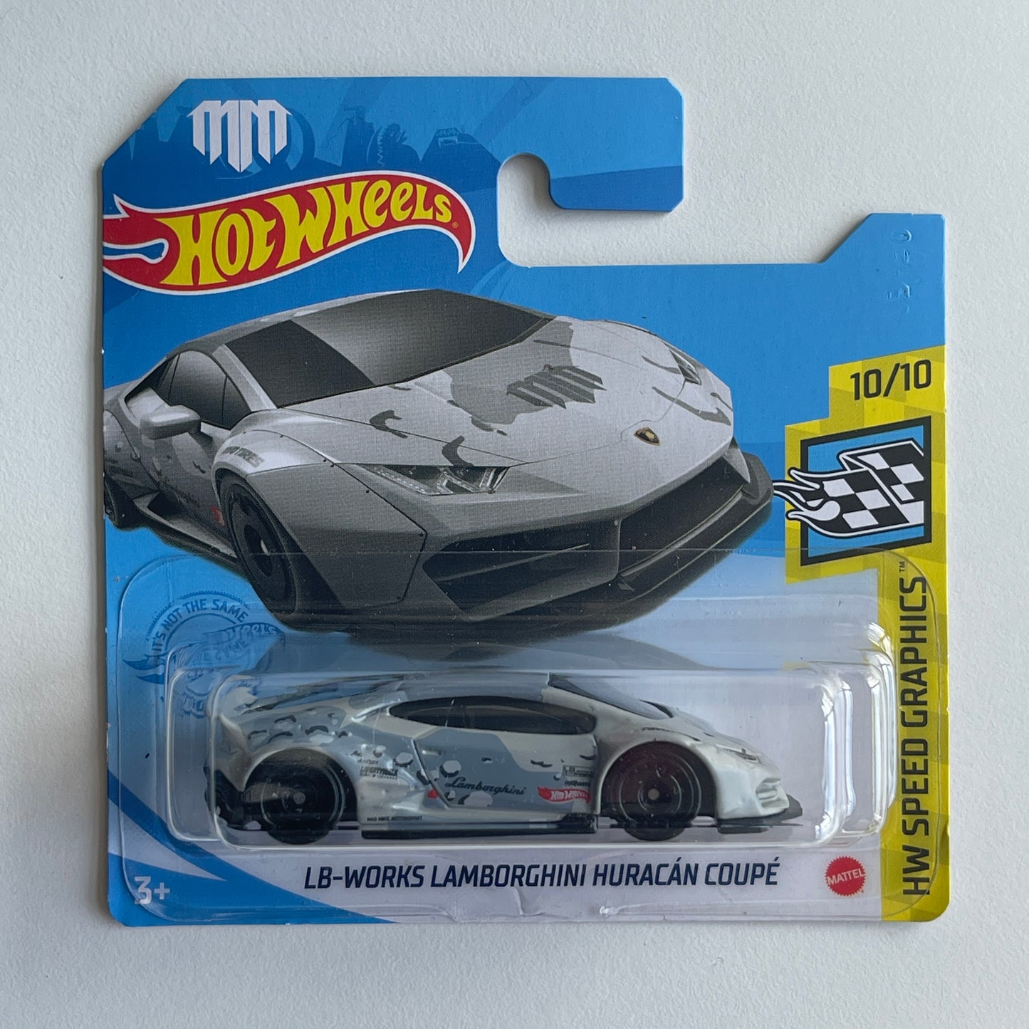 Hot Wheels LB-Works Lamborghini Huracan Coupe (Grey) Short Card (Damaged) HW Speed Graphics 197/250