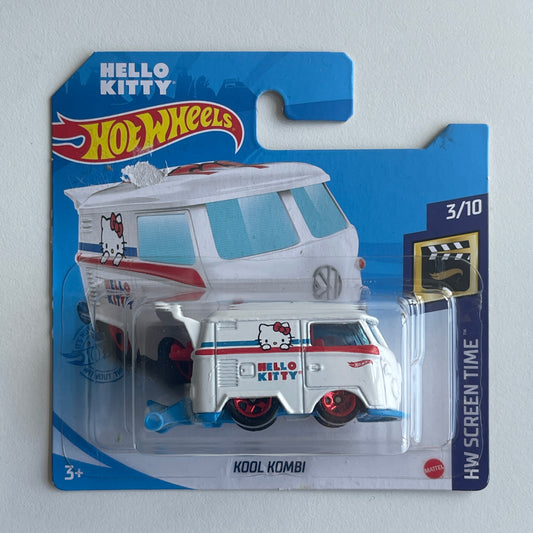 Hot Wheels Kool Kombi (White Hello Kitty) Short Card (Damaged) HW Screen Time 38/250