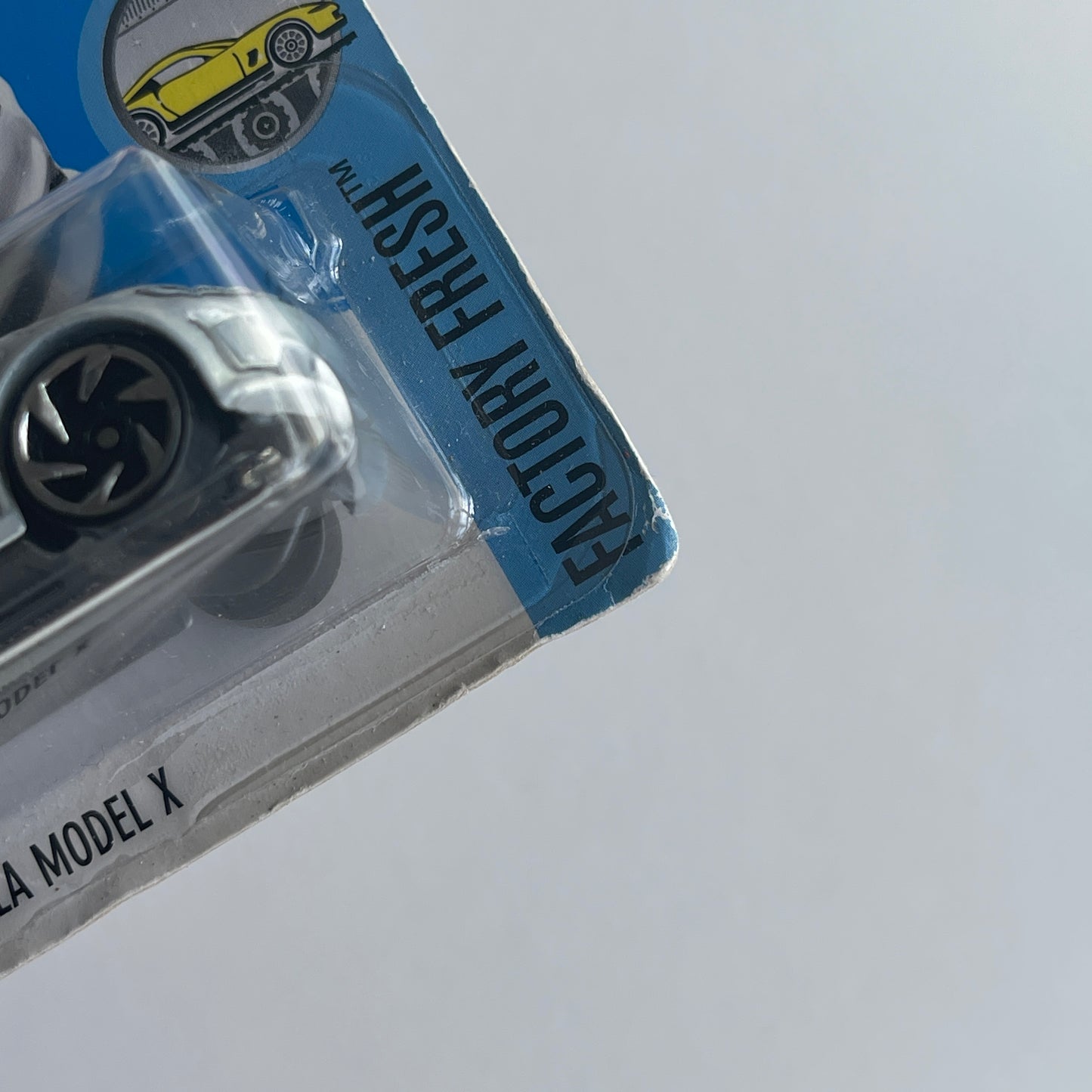 Hot Wheels Tesla Model X (White) Short Card (Damaged) Factory Fresh 97/365