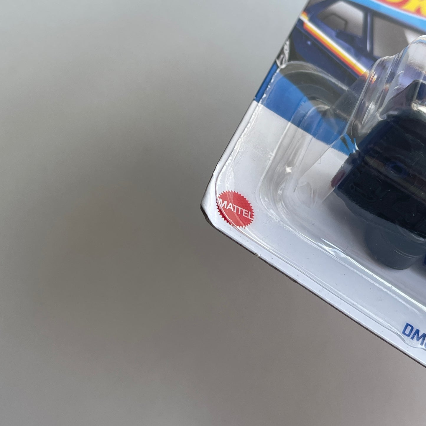 Hot Wheels DMC DeLorean (Dark Blue) Short Card (Damaged) HW: The '80s 101/250