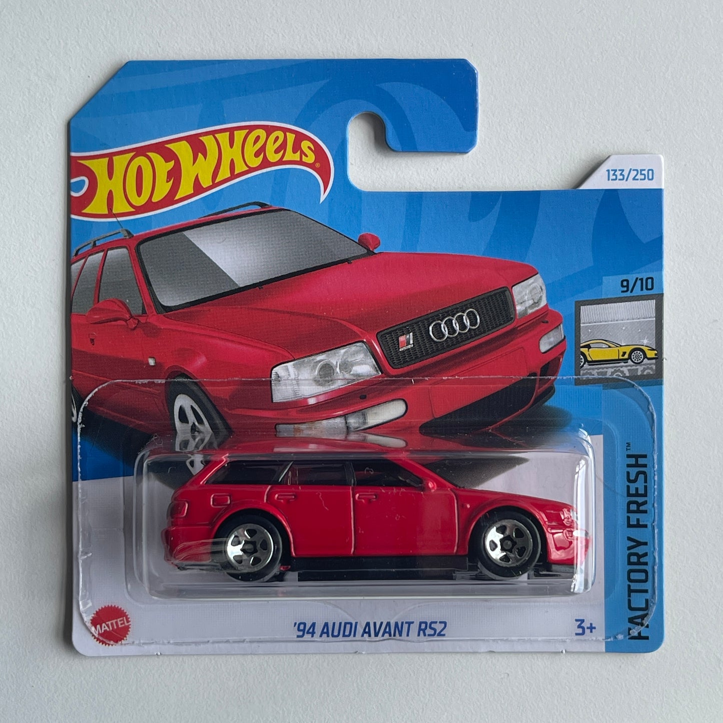 Hot Wheels '94 Audi Avant RS2 (Red) Short Card Factory Fresh 133/250 (with Fuel Flap)