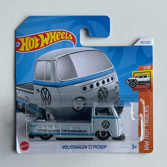 Hot Wheels Volkswagen T2 Pickup (Grey) Short Card (Damaged) HW Hot Trucks 42/250