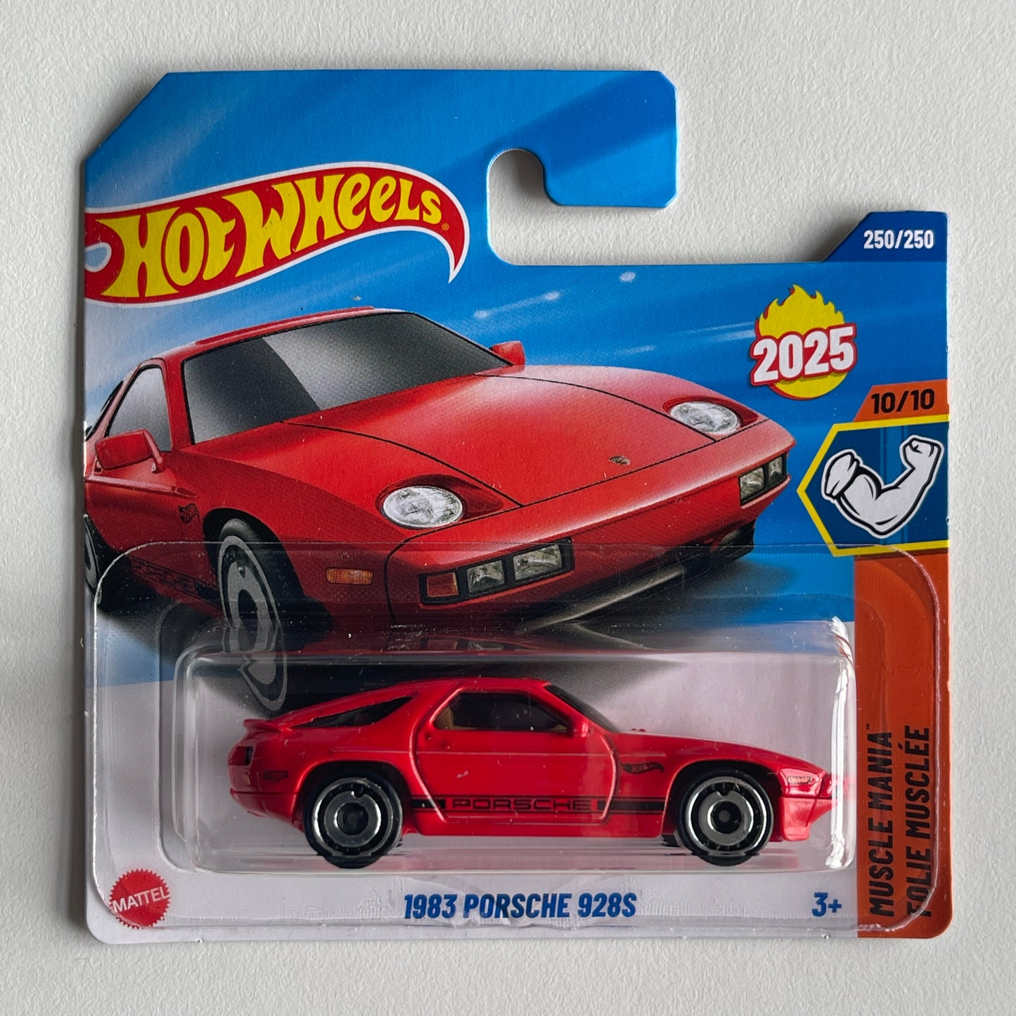 Hot Wheels 1983 Porsche 928S (Red) Short Card Muscle Mania 250/250