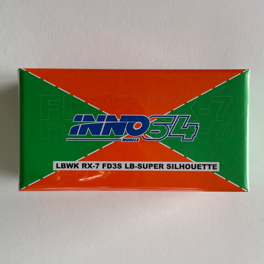 Inno64 Mazda RX7 (FD3S) LB-Super Silhouette LBWK Malaysia Diecast Expo 2024 Orange Green