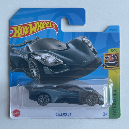 Hot Wheels Celero GT (Grey) Short Card (Damaged) HW Exotics 178/250