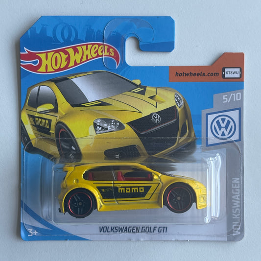 Hot Wheels MOMO Volkswagen Golf GTI (Yellow) Short Card (Damaged) Volkwswagen 19/250